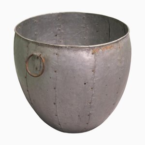Industrial Cauldron Log Basket, 1920