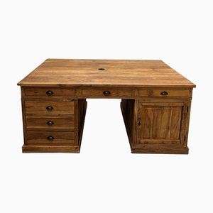 Double Face Desk in Teak