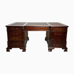 Double Face Desk in Mahogany