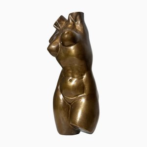 Bronze Female Torso Sculpture