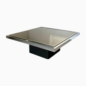 Chrome and Smoked Coffee Table