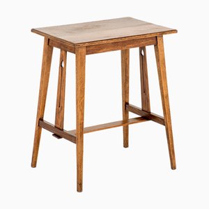 Arts and Crafts Quadratischer Beistelltisch aus Eiche