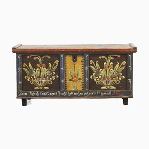 Bemalte Folk Art Brautkommode, 1825
