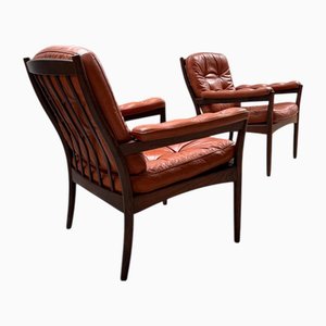 Poltrone di Gunnar Kentemo per Göte-Möbler Nässjö / G-Möbler, Svezia, anni '60, set di 2