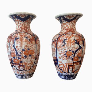 Große antike japanische Imari Vasen, 1900, 2 . Set