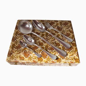 Vintage French Flatware Set for Twelve People by Ravinet Denfert, 1930s, Set of 38