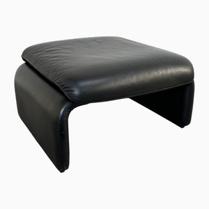 Ottomane DS2018 en Cuir Noir de de Sede, 1990s