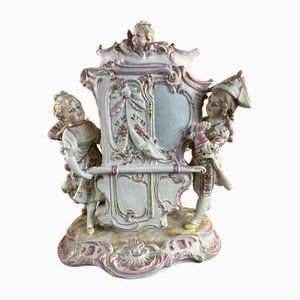 Große Kinder- und Engelfigur aus Porzellan im Rokoko-Stil, Deutschland, 1900