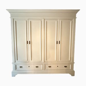 Large Italian Painted Cupboard with Cherry Interior, 1905