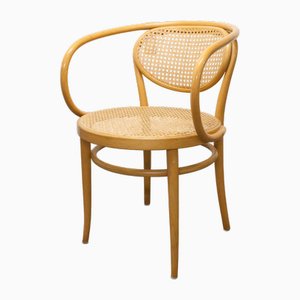 Fauteuil Modèle 210 R avec Cannage Couleur Miel par Michael Thonet pour Thonet, 1990s