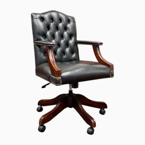 Chaise Chesterfield Président Noire, Angleterre