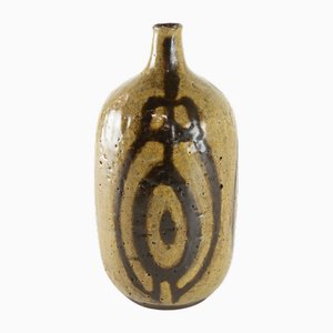 Mid-Century Modern Keramikvase von Mette Doller, Svaneke, Dänemark, 1960er