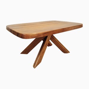 Table Aban T35C en Orme Early Edition attribuée à Pierre Chapo, 1970s