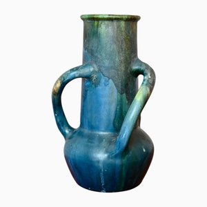 Große Jugendstil Vase mit drehbaren Griffen von Charles Maes, 1900er