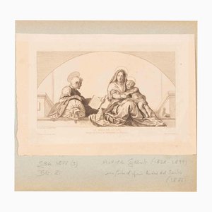 Achille Gilbert, La Madone du Sac, Etching, Mid-19th Century