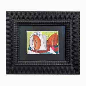 Dora Maar, Still Life Upon Awakening, Watercolor on Paper, September 1941, Framed