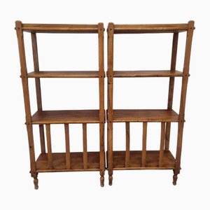 Bibliothèques en Noyer, Set de 2