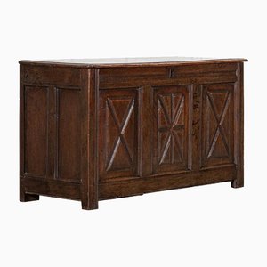 Englischer georgianischer Eichenholzkoffer, 1800