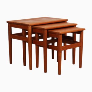 Vintage Satztische aus Teak, 1960er, 3er Set