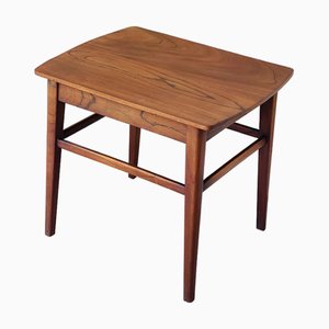 Table d'Appoint Vintage Scandinave en Noyer, 1960s