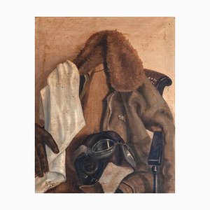 A. Puga, The Aviator Still Life Study, 1970s, Oil on Canvas