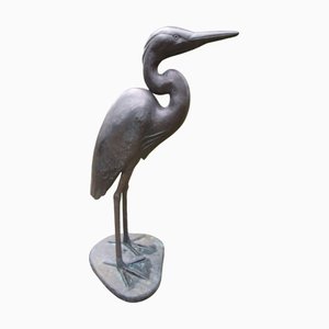 Handcrafted Heron Sculpture from Philipp Basche, 1980s