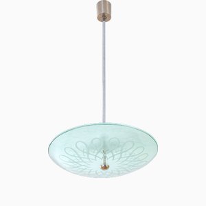 Hängelampe von Gio Ponti für Fontana Arte, 1940er