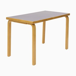 Table de Salle à Manger ou Bureau en Stratifié Bleu attribué à Alvar Aalto pour Artek, 1960s