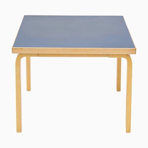 Table Basse en Linoléum Bleu attribuée à Alvar Aalto pour Artek, 1970s