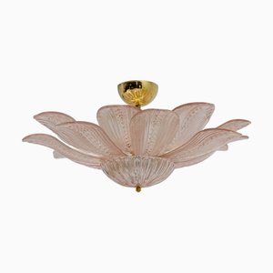 Mid-Century Moderne Margherita Rosa Deckenlampe aus Muranoglas, 2000er