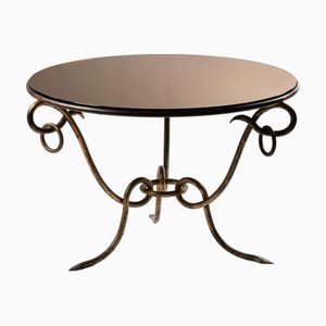 Gilt Steel Table, 1940s