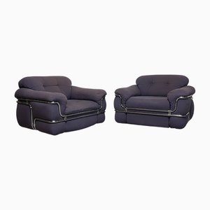 Vintage Sessel von Adriano Piazzesi, 1970er, 2er Set