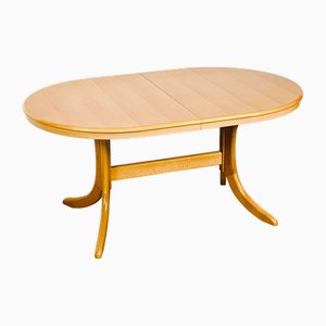 Table de Salle à Manger Ovale Extensible Vintage, 1960s