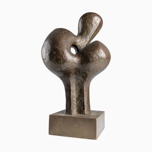 Organic Abstract Bronze Sculpture by Jose Luis Fernandez, 1970s