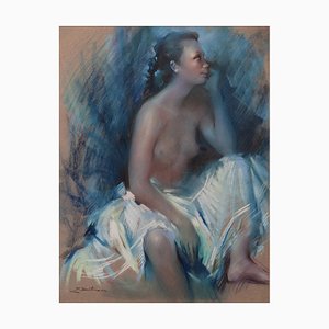 E. Beltrán, Nude Dancer, 1970s, Pastel