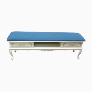 Lange Bank im Chippendale-Stil mit Zwei Schubladen, 1950er