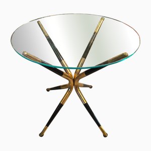 Table Basse Vintage en Laiton, 1950s