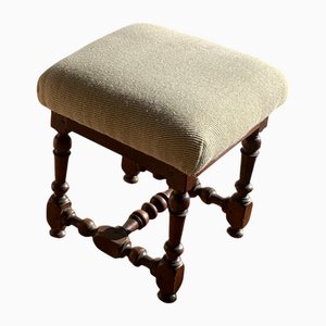 Hocker im Louis XIII Stil von Chateau de la Bourdonnaye, Bretagne, Frankreich
