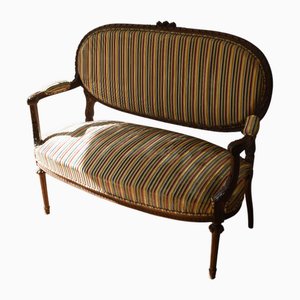 Sitzbank im Louis XVI Stil aus Samt, 1940er