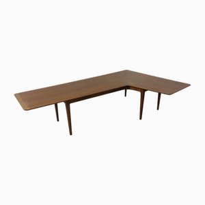 Grande Table Basse Boomerang en Teck, Danemark, 1960s