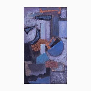 Manuel Rufi Gibert, Geometric Collage Abstraction, 1980s, Mixed Media