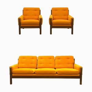 Tschechische Vintage Sitzgarnitur, 1970er, 3er Set