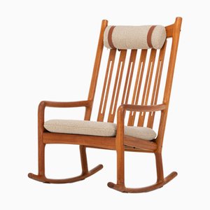 Rocking Chair par Hans Olsen pour Juul Kristensen, Danemark, 1960s