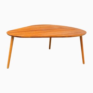 Table Basse en Forme de Poire en Bois, Danemark, 1980s