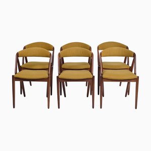 Vintage Modell 31 Esszimmerstühle aus Teak von Kai Kristiansen, 1960er, 6er Set