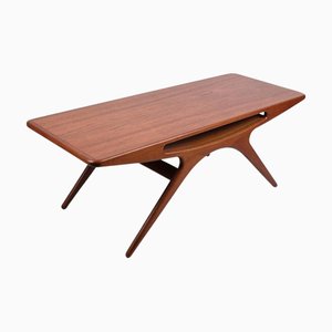 Table Basse Modèle Smilet en Teck par Johannes Andersen pour CFC Silkeborg, 1960s