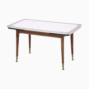 Table Basse Extensible Mid-Century en Formica Brillant, 1960s