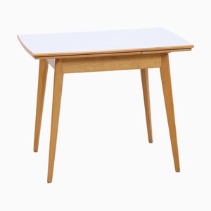 Table de Salle à Manger à Rallonge Mid-Century en Bois et Resopal, 1970s