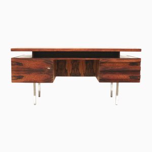 Grand Bureau Vintage en Palissandre par Leo Bub pour Wertmöbel, 1960s