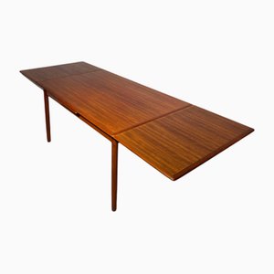 Table de Salle à Manger Rectangulaire Extensible Mid-Century en Teck